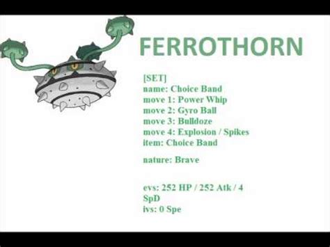 ferrothorn best moveset